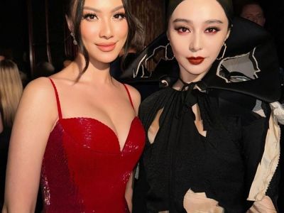 Á hậu Kim Duyên 'đọ sắc' diễn viên Phạm Băng Băng tại Tuần lễ thời trang Paris
