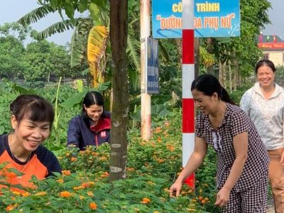 Hội LHPN Bắc Ninh: Trồng hoa trên bùn thải của làng nghề