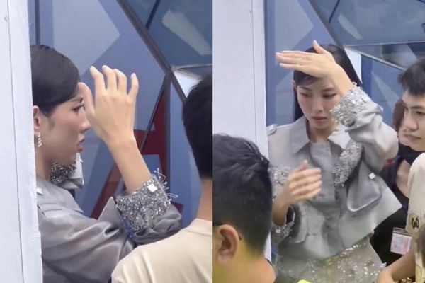 Hoa hậu Thùy Tiên gặp sự cố
