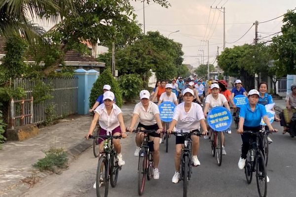 Hội Liên hiệp Phụ nữ phường Ninh Hà: Phát động phong trào 'Đi xe đạp rèn luyện sức khỏe, bảo vệ môi trường'