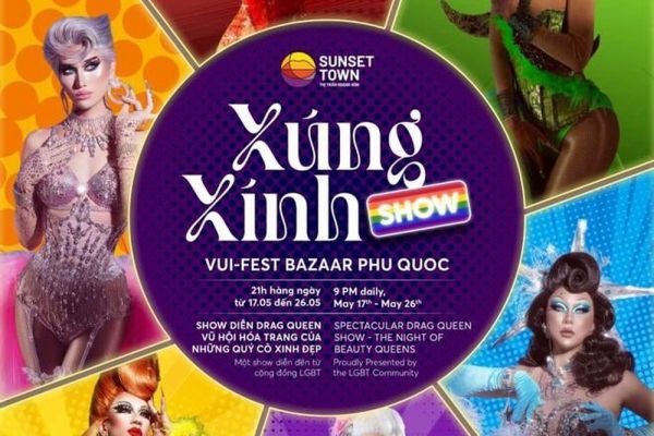Show LGBTQ 'Xúng xính' gây sốt tại chợ đêm Vui Phết, Phú Quốc
