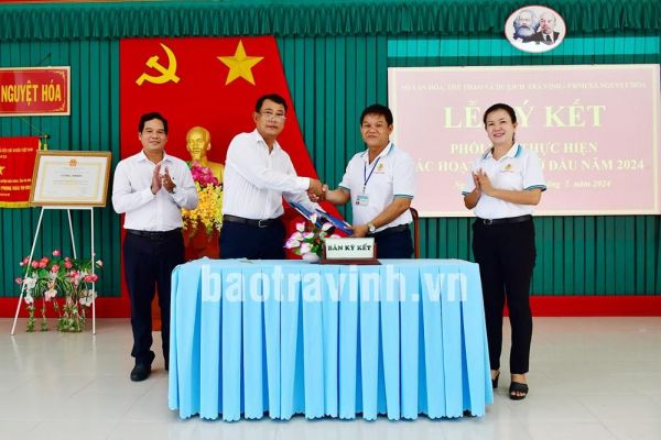 Sở Văn hóa, Thể thao và Du lịch ký kết đỡ đầu xã Nguyệt Hóa