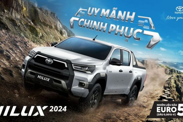 Toyota Việt Nam giới thiệu Hilux phiên bản nâng cấp 2024 – 'Uy mãnh chinh phục'