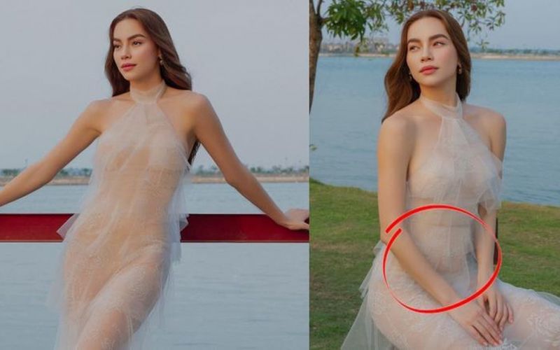 Chiếc váy 'hở bạo' khiến Hồ Ngọc Hà lộ vóc dáng khó hiểu