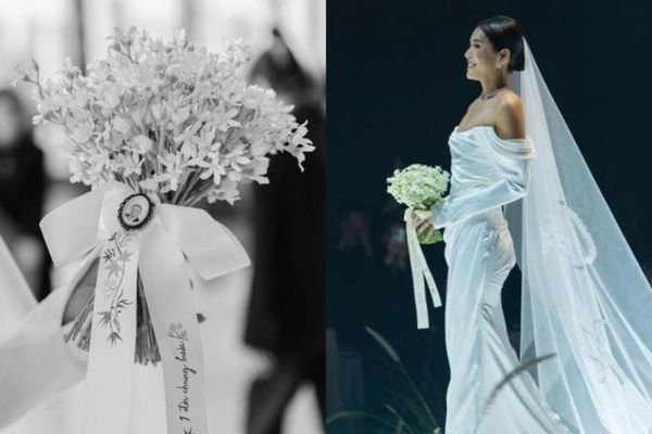 Đám cưới Minh Tú: Bó hoa cưới 'đặc biệt', sự xuất hiện của Lan Khuê gây xúc động