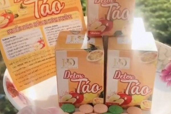 Đồng Nai: Cảnh báo sản phẩm Detox Táo, Táo Vip Slim không đảm bảo an toàn