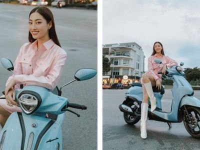 Hoa hậu Lương Thùy Linh lựa chọn Yamaha Grande Hybrid du lịch hè