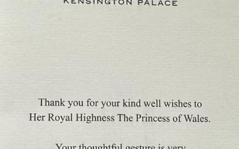 Kate cảm ơn những lời chúc vượt qua bạo bệnh